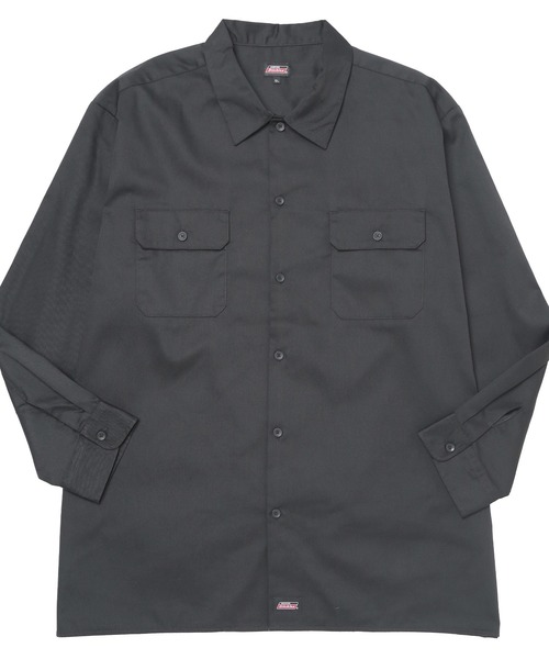 Dickies(ディッキーズ)の「GENUINE Dickies (ジェニュインディッキーズ) 無地 フラップポケット ツイルワークシャツ 51600020(シャツ/ブラウス・メンズ・ブラック/カーキ・3L/4L/5L)」の11枚目の写真