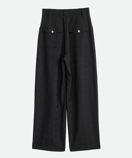 NOUNLESS（ナウンレス）の「【NOUNLESS/ナウンレス】CHECK RELAX WIDE PANTS（スラックス・レディース・グレー・1/2）」の3枚目の写真