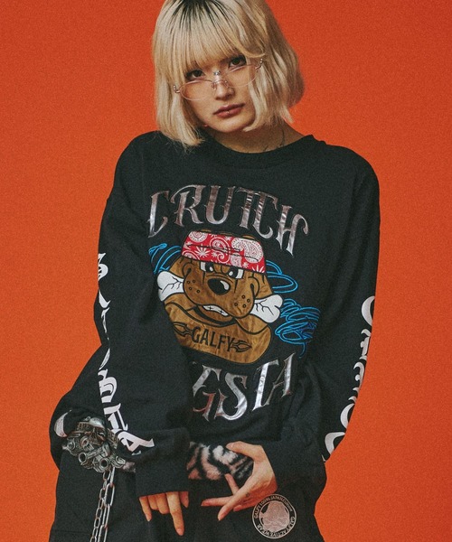 GALFY（ガルフィー）チカーノがるTee/トライバル柄袖プリントロンT