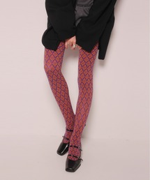 IMARI(イマリ)の【 IMARI / イマリ 】 レトロ ジャガード フラワー タイツ #(タイツ/ストッキング)