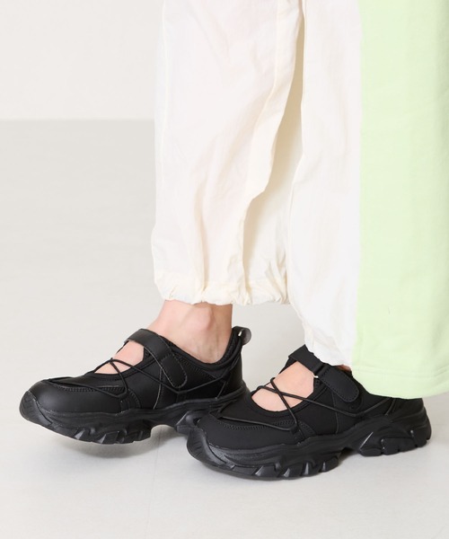 ORiental TRaffic(オリエンタルトラフィック)の「チューブストラップデザインベルトスニーカー/OT3751(スニーカー・レディース・シルバー/ピンク/ブラック・41/39/40/35/36/37/38)」の20枚目の写真