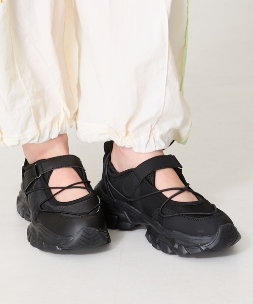 ORiental TRaffic(オリエンタルトラフィック)の「チューブストラップデザインベルトスニーカー/OT3751(スニーカー・レディース・シルバー/ピンク/ブラック・41/39/40/35/36/37/38)」の21枚目の写真