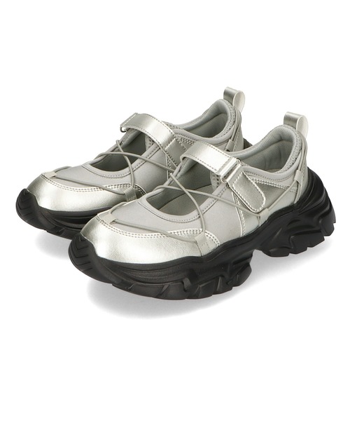 ORiental TRaffic(オリエンタルトラフィック)の「チューブストラップデザインベルトスニーカー/OT3751(スニーカー・レディース・シルバー/ピンク/ブラック・41/39/40/35/36/37/38)」の8枚目の写真