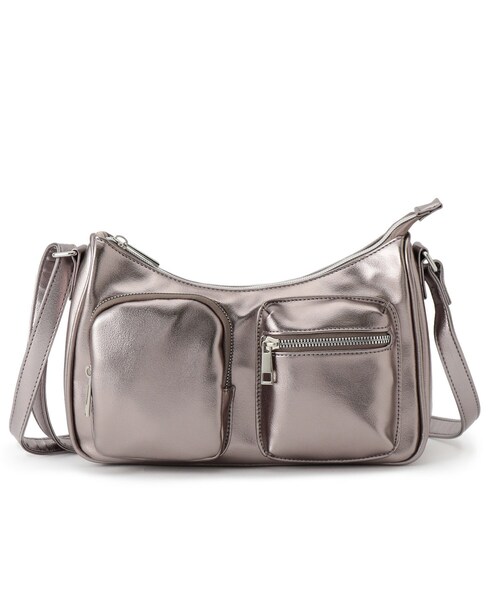 SHOO・LA・RUE(シューラルー)の「フロント2ポケットショルダーバッグ(ショルダーバッグ・レディース・ブラック/グレー/ブロンズ・00)」の5枚目の写真