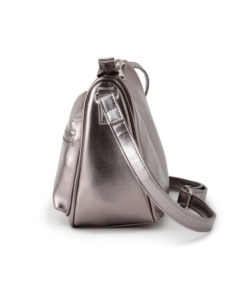 SHOO・LA・RUE(シューラルー)の「フロント2ポケットショルダーバッグ(ショルダーバッグ・レディース・ブラック/グレー/ブロンズ・00)」の6枚目の写真