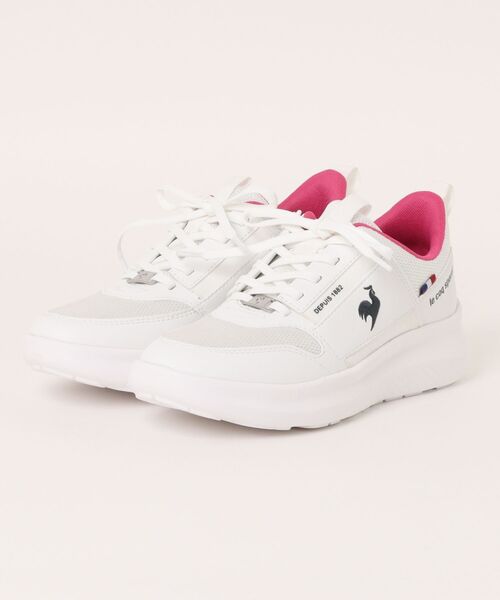 le coq sportif(ルコックスポルティフ)の「《le coq sportif》LCS マルヌ(スニーカー・レディース・ホワイト×ネイビー/ブラック×ホワイト・23.5cm/24.0cm/24.5cm/23.0cm/22.5cm/25.0cm)」の2枚目の写真