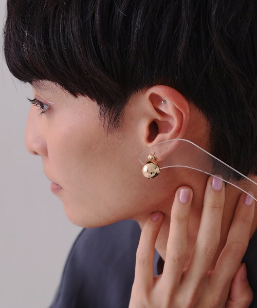 OPAQUE.CLIP（オペークドットクリップ）の「メタルピアス（ピアス（両耳用）・レディース・ゴールド/シルバー・00）」の4枚目の写真