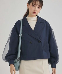 fifth（フィフス）の「チュール袖ショートトレンチ（その他アウター）」