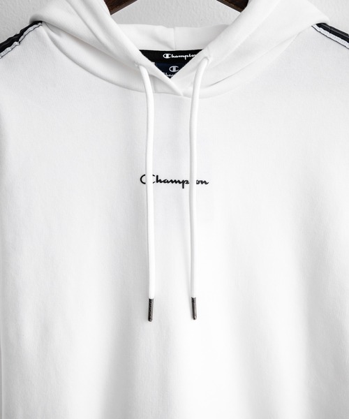 【人気☆Champion】グレー　長袖パーカー　袖ロゴ入り　サイズM 楽天市場】【送料無料】Champion チャンピオン パーカー メンズ