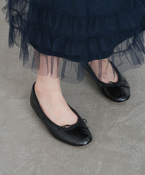 PORSELLI/ポルセリ LEATHER バレエシューズ（バレエシューズ