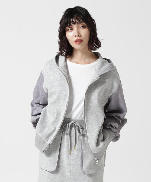 Risley（リズレー）の「Risley/リズレー/バックメッシュフリルパーカ（パーカー・レディース・ホワイト/グレー・F）」の3枚目の写真