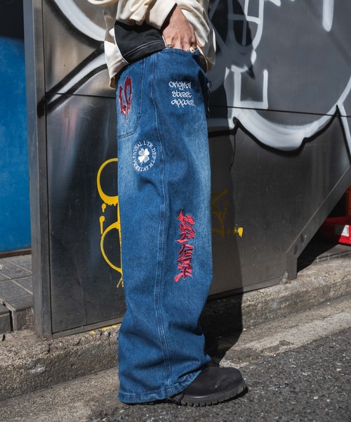 LTR DEPTH(レイターデプス)の「LTR DEPTH/グラフィックデニムパンツ(デニムパンツ・メンズ・コバルトブルー/グレー・MEDIUM/LARGE)」の17枚目の写真