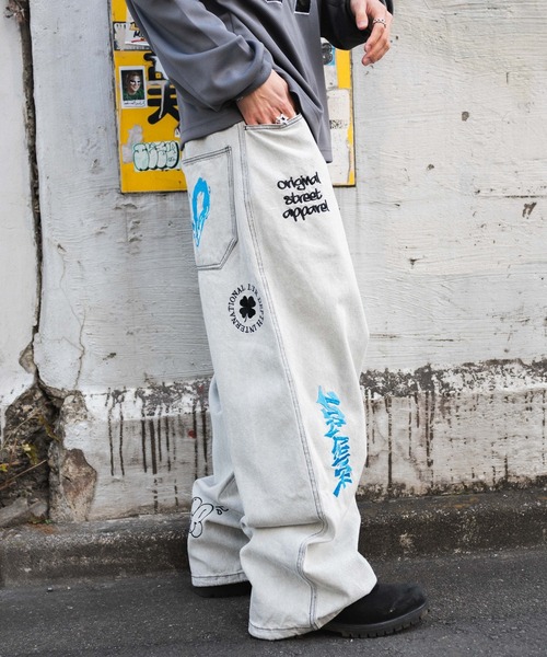 LTR DEPTH(レイターデプス)の「LTR DEPTH/グラフィックデニムパンツ(デニムパンツ・メンズ・コバルトブルー/グレー・MEDIUM/LARGE)」の20枚目の写真