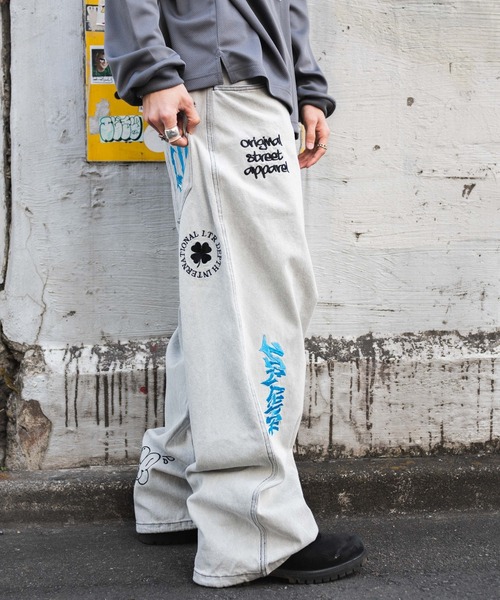 LTR DEPTH(レイターデプス)の「LTR DEPTH/グラフィックデニムパンツ(デニムパンツ・メンズ・コバルトブルー/グレー・MEDIUM/LARGE)」の21枚目の写真