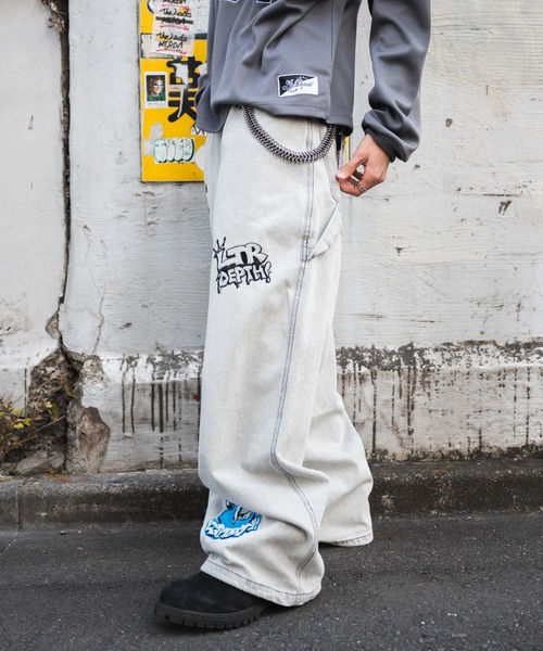 LTR DEPTH(レイターデプス)の「LTR DEPTH/グラフィックデニムパンツ(デニムパンツ・メンズ・コバルトブルー/グレー・MEDIUM/LARGE)」の22枚目の写真