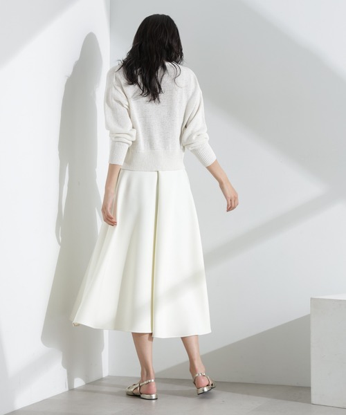 NANO universe（ナノユニバース）の「リネン混テープヤーンZIPカーディガン（カーディガン/ボレロ・レディース・オフホワイト/ベージュ・FREE）」の9枚目の写真