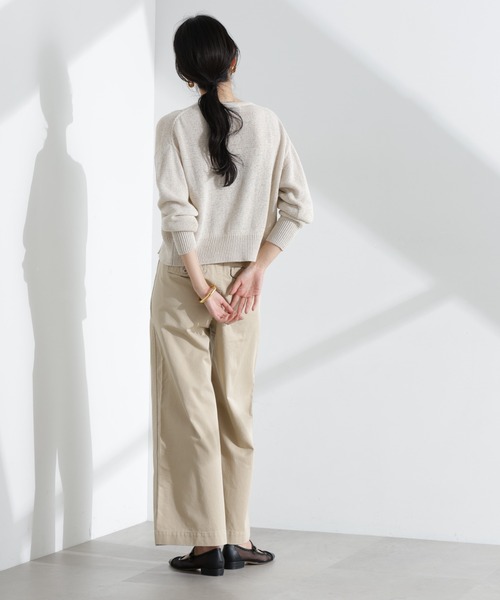 NANO universe（ナノユニバース）の「リネン混テープヤーンZIPカーディガン（カーディガン/ボレロ・レディース・オフホワイト/ベージュ・FREE）」の15枚目の写真