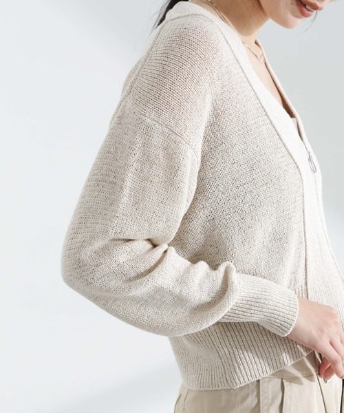 monaです★リネンケーブルカーディガン monaです☆リネンケーブルカーディガン monaです☆リネンケーブル