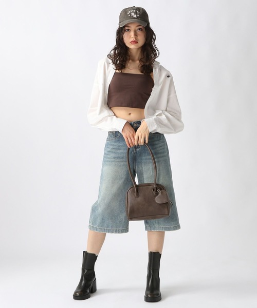 FOREVER 21（フォーエバー トゥエンティーワン）の「【2025SS】【Beverly Hills Polo Club】クロップドシャツ（シャツ/ブラウス・レディース・ブラック/オフホワイト/グレー系その他/グリーン系その他/ブルー系その他/レッド系その他・FREE）」の10枚目の写真