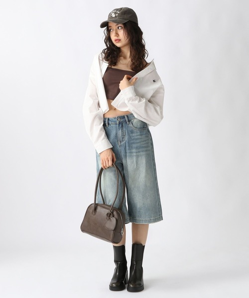 FOREVER 21（フォーエバー トゥエンティーワン）の「【2025SS】【Beverly Hills Polo Club】クロップドシャツ（シャツ/ブラウス・レディース・ブラック/オフホワイト/グレー系その他/グリーン系その他/ブルー系その他/レッド系その他・FREE）」の11枚目の写真
