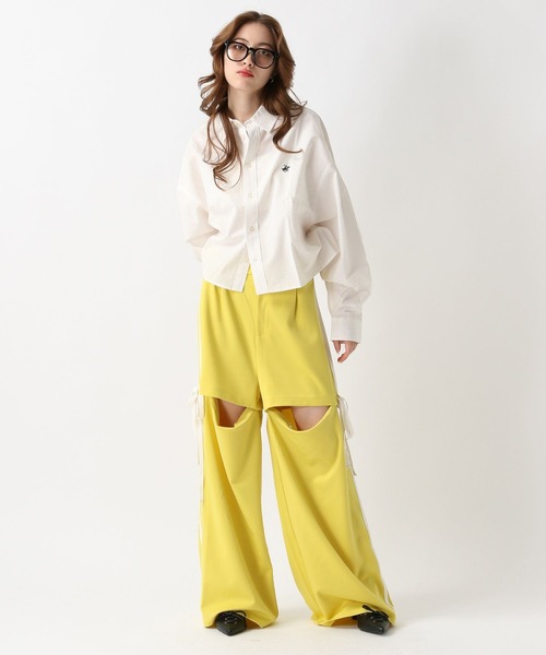 FOREVER 21（フォーエバー トゥエンティーワン）の「【2025SS】【Beverly Hills Polo Club】クロップドシャツ（シャツ/ブラウス・レディース・ブラック/オフホワイト/グレー系その他/グリーン系その他/ブルー系その他/レッド系その他・FREE）」の12枚目の写真