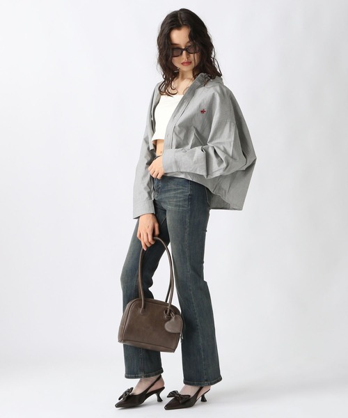 FOREVER 21（フォーエバー トゥエンティーワン）の「【2025SS】【Beverly Hills Polo Club】クロップドシャツ（シャツ/ブラウス・レディース・ブラック/オフホワイト/グレー系その他/グリーン系その他/ブルー系その他/レッド系その他・FREE）」の17枚目の写真