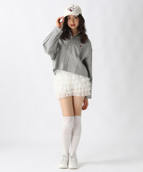 FOREVER 21（フォーエバー トゥエンティーワン）の「【2025SS】【Beverly Hills Polo Club】クロップドシャツ（シャツ/ブラウス・レディース・ブラック/オフホワイト/グレー系その他/グリーン系その他/ブルー系その他/レッド系その他・FREE）」の18枚目の写真