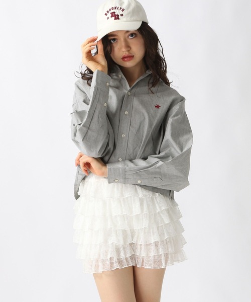 FOREVER 21（フォーエバー トゥエンティーワン）の「【2025SS】【Beverly Hills Polo Club】クロップドシャツ（シャツ/ブラウス・レディース・ブラック/オフホワイト/グレー系その他/グリーン系その他/ブルー系その他/レッド系その他・FREE）」の21枚目の写真