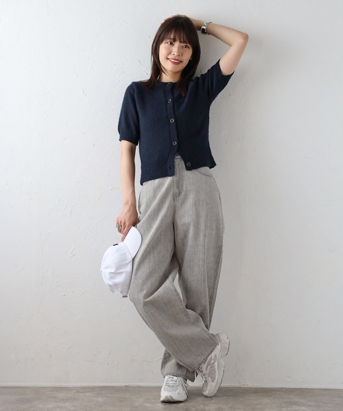 Bonjour Sagan(ボンジュールサガン)の「ヴィンテージカーブデニムパンツ(デニムパンツ・レディース・ライトブラウン/ライトグレー・FREE)」の22枚目の写真