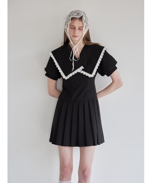 ワンピース notre emor tulle mini dress tulle mini dress（ドレス）｜NOTREemor（ノートルエモア）の