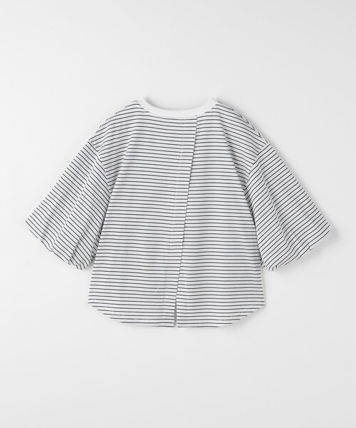 tシャツ パフギャザースリーブ プルオーバー カットソー レディース green label relaxing tシャツ パフギャザースリーブ プル
