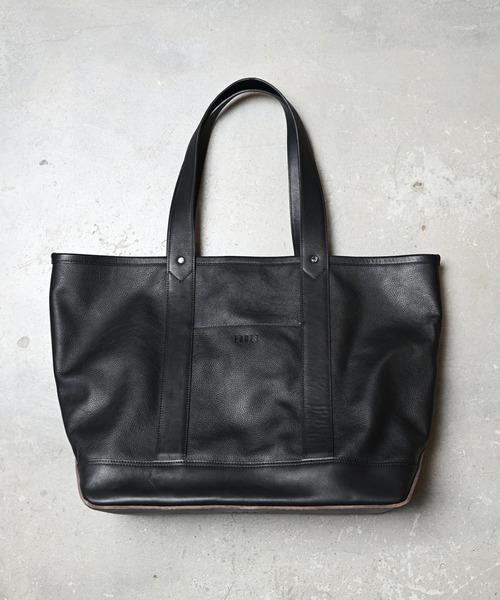 EARLE(アール)の「EARLE アール / Shoe sole basket tote bag L レザートートバッグ ビッグボートバッグ / ER5501(トートバッグ・メンズ・ブラウン/ブラック・FREE)」の1枚目の写真
