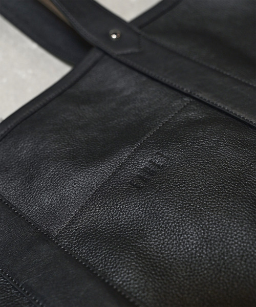EARLE(アール)の「EARLE アール / Shoe sole basket tote bag L レザートートバッグ ビッグボートバッグ / ER5501(トートバッグ・メンズ・ブラウン/ブラック・FREE)」の5枚目の写真