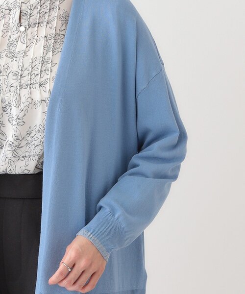 DRESKIP(ドレスキップ)の「【S-LL】リブのラメが華やかな トッパー ニットカーディガン(カーディガン/ボレロ・レディース・ブラック/ナチュラル/ブルー/ベージュ・01/02/03/04)」の10枚目の写真