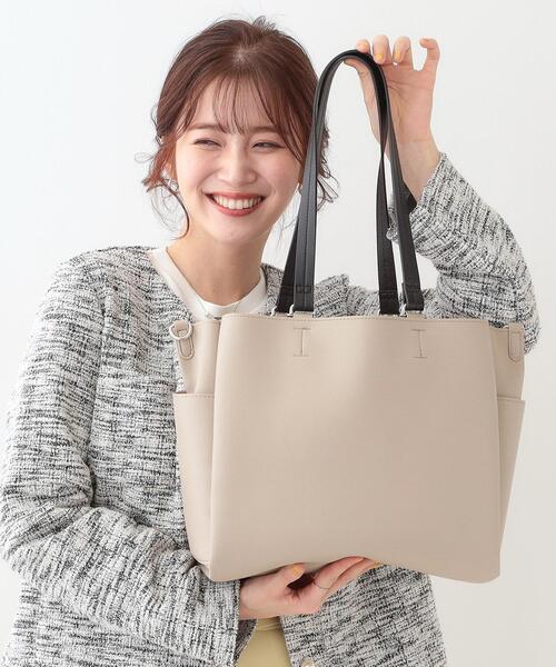 SHOO・LA・RUE(シューラルー)の「3WAYトートバッグ(トートバッグ・レディース・ベージュ系4/ブラック/ナチュラル・00)」の3枚目の写真