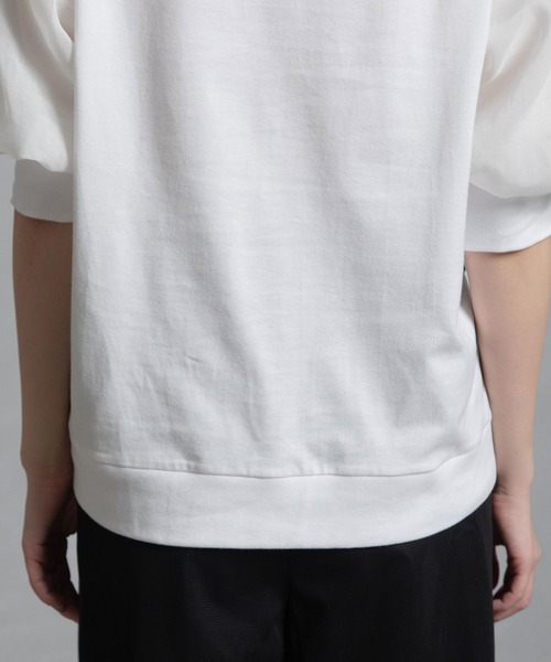 MARECHAL TERRE（マルシャルテル）の「ジョイントトップス（Tシャツ/カットソー・レディース・ブラック/オフホワイト/ベージュ/ブラック×ホワイト・MEDIUM）」の18枚目の写真