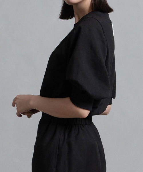 MARECHAL TERRE（マルシャルテル）の「ジョイントトップス（Tシャツ/カットソー・レディース・ブラック/オフホワイト/ベージュ/ブラック×ホワイト・MEDIUM）」の20枚目の写真