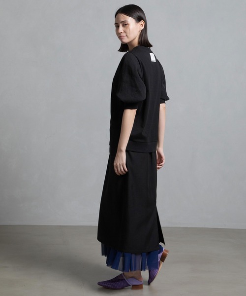 MARECHAL TERRE（マルシャルテル）の「ジョイントトップス（Tシャツ/カットソー・レディース・ブラック/オフホワイト/ベージュ/ブラック×ホワイト・MEDIUM）」の22枚目の写真