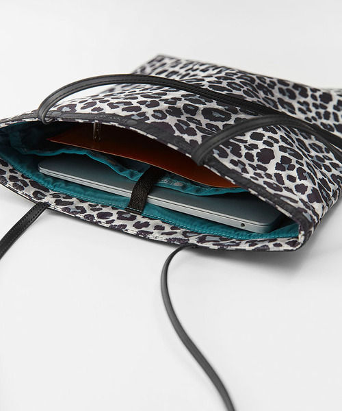 レスポートサック アップタウン レオパード 2WAY ショルダー 現行品 SQUARE TH CROSSBODY/アップタウンレオパード/ブラック