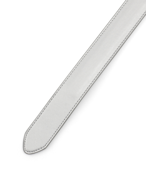 JUN&ROPE'（ジュンアンドロペ）の「エンボスロゴ　スライドベルト（ベルト・レディース・ブラック/シルバー/ホワイト・FREE）」の6枚目の写真