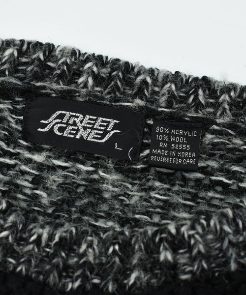LABORATORY R(ラボラトリーアール)の「【ヴィンテージ古着】80’s STREET SCENES デザインニット(ニット/セーター・メンズ・グレー・LARGE)」の2枚目の写真