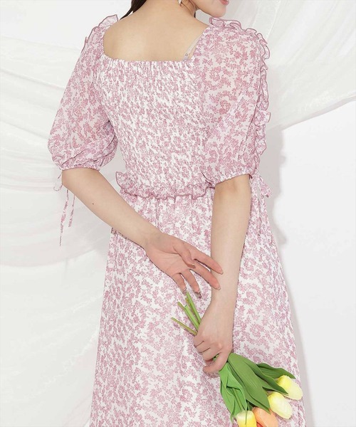WILLSELECTION(ウィルセレクション)の「ミニフラワーシャーリングワンピース(ワンピース・レディース・ブルー系その他/ホワイト系その他/レッド系その他・FREE)」の10枚目の写真