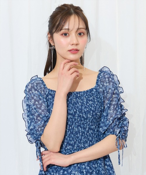 WILLSELECTION(ウィルセレクション)の「ミニフラワーシャーリングワンピース(ワンピース・レディース・ブルー系その他/ホワイト系その他/レッド系その他・FREE)」の19枚目の写真