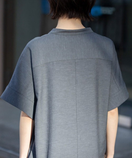 Munich（ミューニック）の「【UVカット】【速乾性】【接触冷感】麻混ツイルコンビネゾン（つなぎ/オールインワン・レディース・グレイッシュベージュ/ブラック/ダークグレー・M/S）」の21枚目の写真