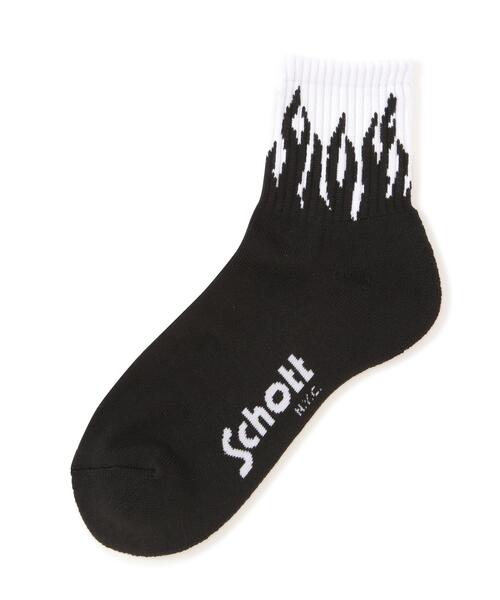 schott（ショット）の「【直営限定】Schott/ショット/FLAME SOCKS/フレイムソックス（ソックス/靴下・メンズ・その他24・F）」の2枚目の写真