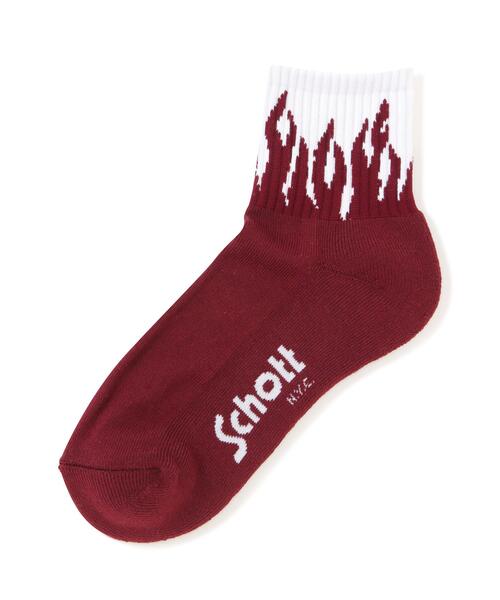 schott（ショット）の「【直営限定】Schott/ショット/FLAME SOCKS/フレイムソックス（ソックス/靴下・メンズ・その他24・F）」の7枚目の写真