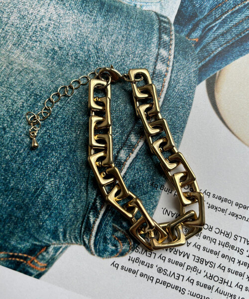 DouDou（ドゥドゥ）の「スクエアチェーンブレスレット（ブレスレット・レディース・シルバー/ゴールド・FREE）」の6枚目の写真