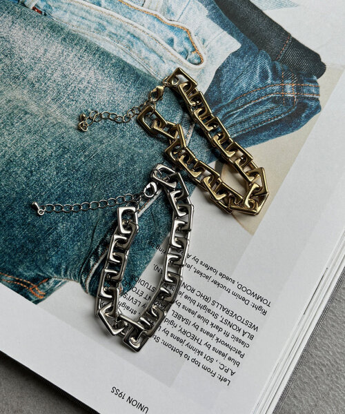 DouDou（ドゥドゥ）の「スクエアチェーンブレスレット（ブレスレット・レディース・シルバー/ゴールド・FREE）」の8枚目の写真