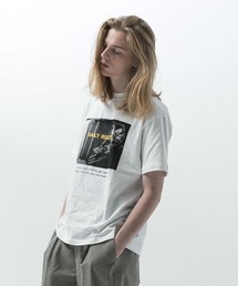 【SLICK/スリック】Regular Fit Printed T-Shirt (Routin) / レギュラーフィットプリントTシャツ /レギュラーフィット / ヘビーウェイト