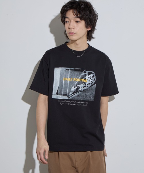 SLICK(スリック)の「【SLICK/スリック】Regular Fit Printed T-Shirt (Routin) / レギュラーフィットプリントTシャツ /レギュラーフィット / ヘビーウェイト(Tシャツ/カットソー・メンズ・ホワイト/ブラック・3/2/1)」の17枚目の写真